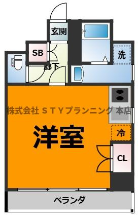 仲介手数料０円！レジデンシア東別院の間取り
