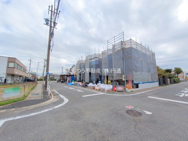 打中3期の前面道路含む現地写真