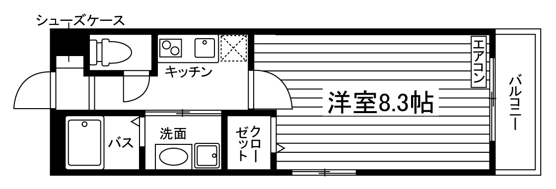 クレドール西陣大宮の間取り