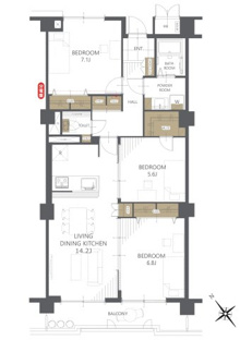 【間取り】ファミール向山 