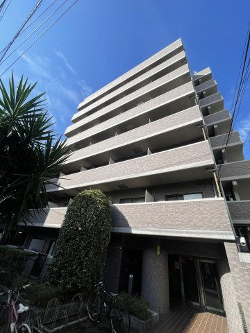 新宿区西新宿８丁目の賃貸マンションの外観パース|おしゃれな外観です
