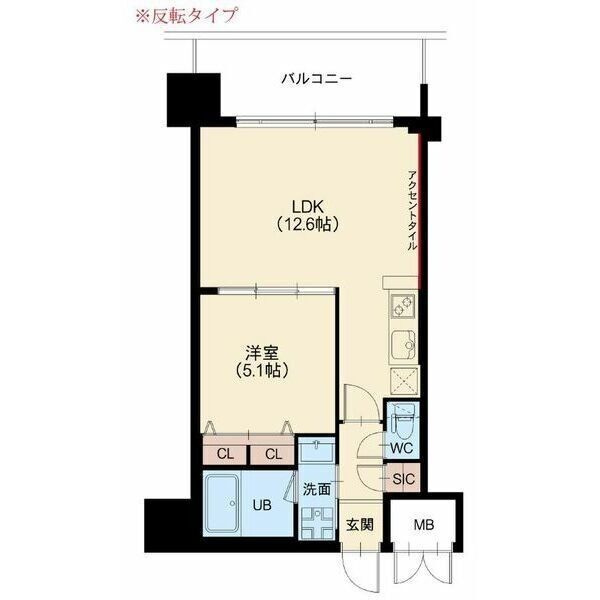 グランカーサ新大阪SOUTHの間取り