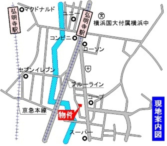 リバーサイド大岡の地図|案内図