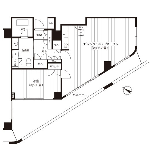 ヒューリック浅草1丁目の間取り
