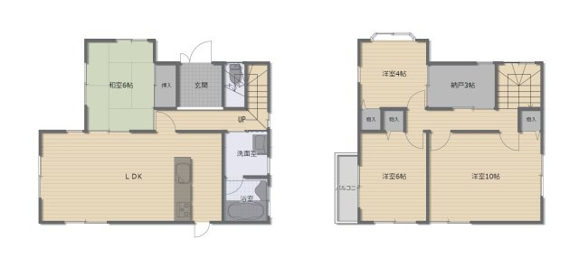 和歌山市湊・中古戸建・116064の間取り