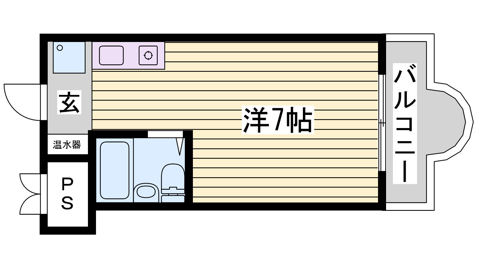 ハイツオリエントの間取り