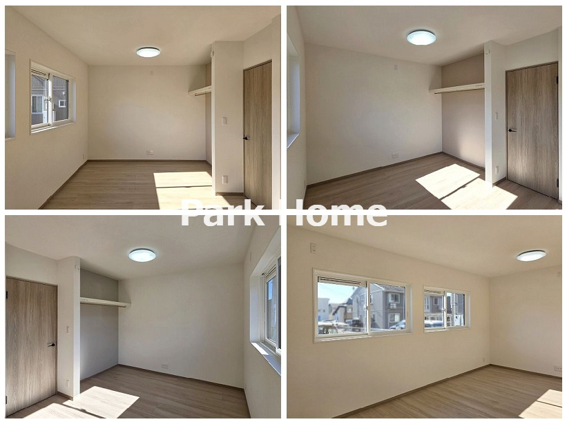 香美市土佐山田町-C号地-新築戸建ての洋室|１F：4.7洋室+4.7洋室