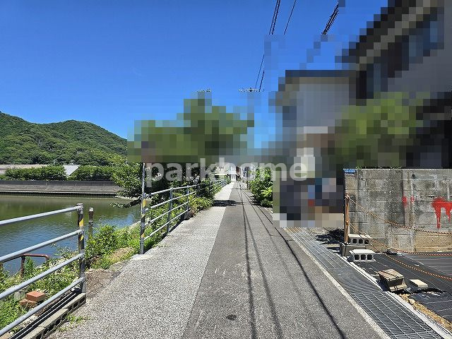 高知市十津2丁目　土地の前面道路含む現地写真
