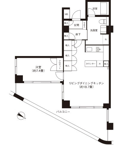 ヒューリック浅草1丁目の間取り