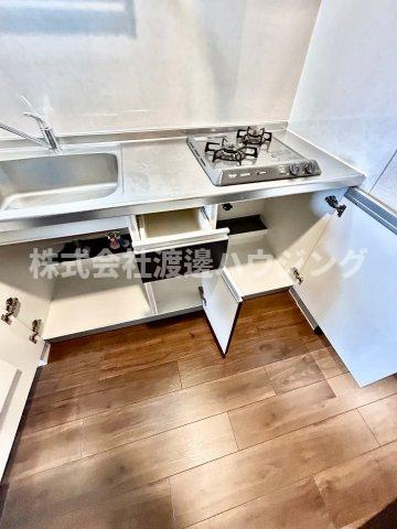 ライブガーデン江坂Ⅳのキッチン|キッチン下収納