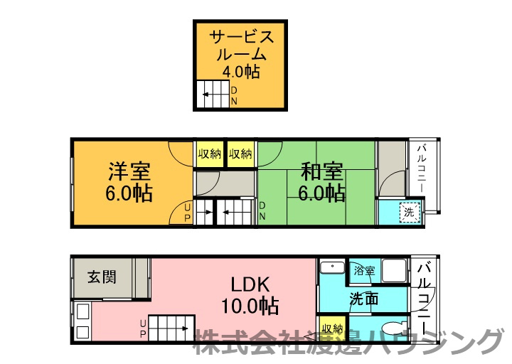 木川西3丁目テラスハウスの間取り