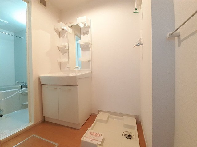 メゾンソレイユの洗面所|忙しい朝には欠かせない洗面所です