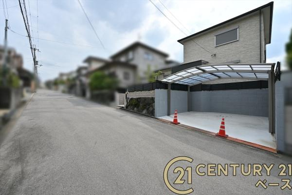 北葛城郡上牧町松里園１丁目　一戸建の前面道路含む現地写真|■現地撮影写真■落ち着いた雰囲気の閑静な住宅地内です！