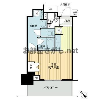 プラウドタワー平井【おとり物件なし】#学生・社会人にオススメ！初期費用分割払いOK！の間取り