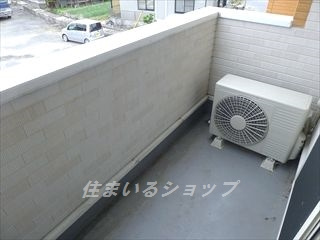 広島市安佐北区可部南１丁目のアパートのバルコニー