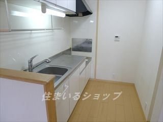 広島市安佐北区可部南１丁目のアパートのキッチン|浄水器一体型シャワー水栓