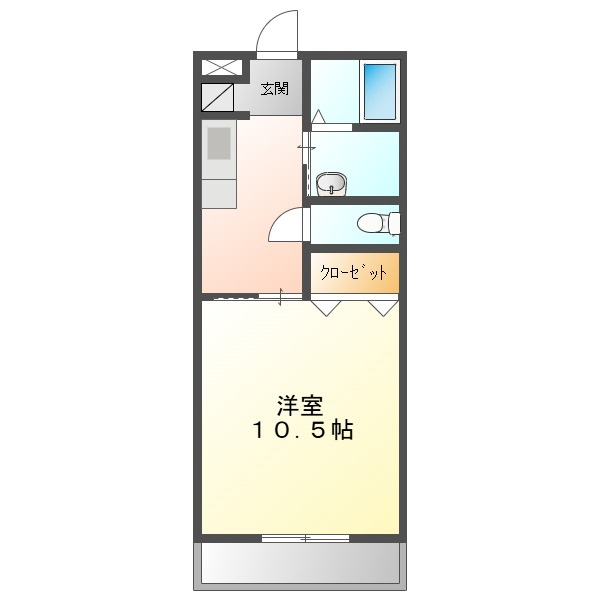 クレセール津島の間取り