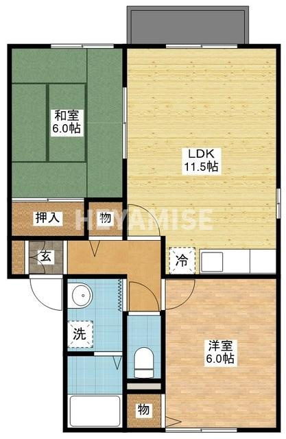 セジュールマツヤマの間取り