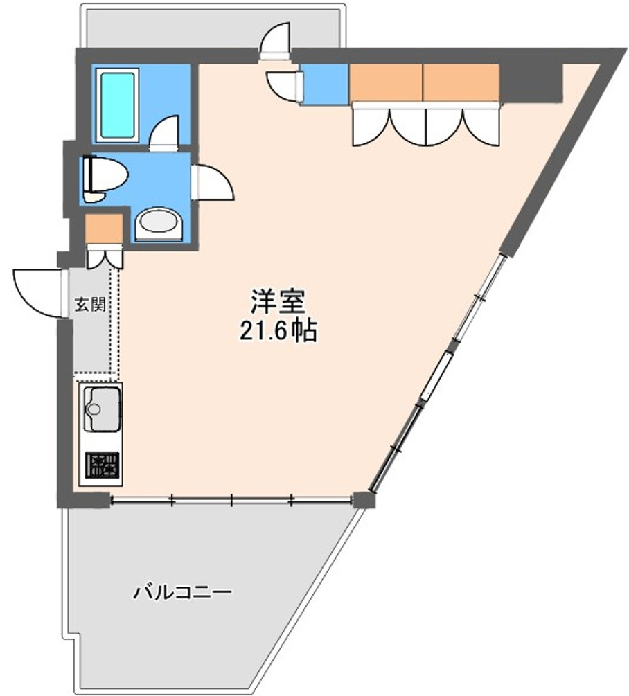 横浜市西区北幸２丁目の賃貸マンションの間取り
