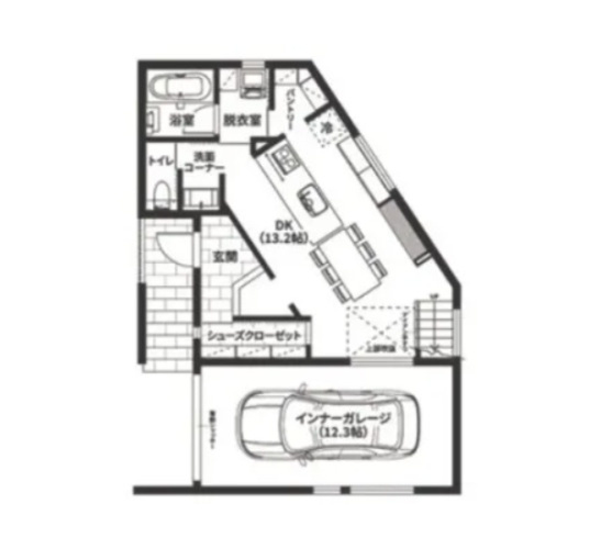 【間取り】 | 東区健軍4丁目 | 1階間取図