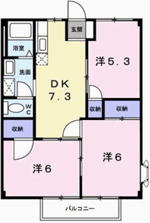 【間取り】 | コーポ三輪
