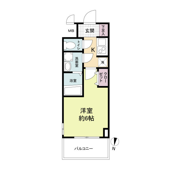 M-RESIDENCE新大阪Gardenの間取り