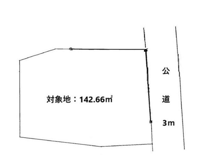 【区画図】 | 茅ヶ崎市東海岸北　建築条件なし売地
