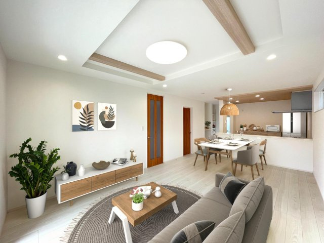 豊田市中町中郷　新築分譲住宅　全3棟　2号棟の居間・リビング