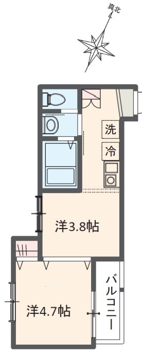 MELDIA大和田Ⅲ の間取り