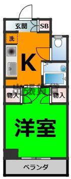 仲介手数料0円！！第3クインビルの間取り