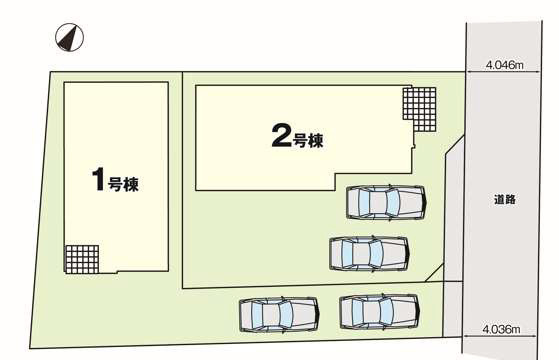 ケイアイエルデ／合志市幾久富１期／２号棟の区画図