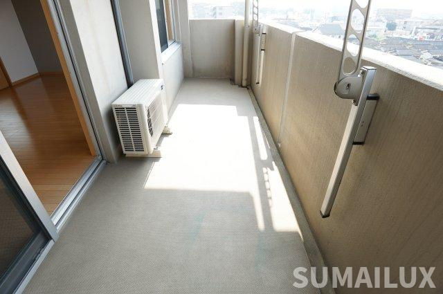 熊本市東区御領１丁目の賃貸マンションのバルコニー