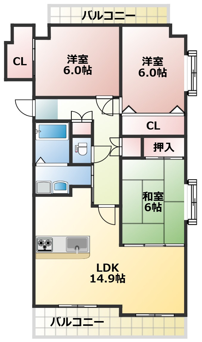 プレシャスコート壱番館の間取り