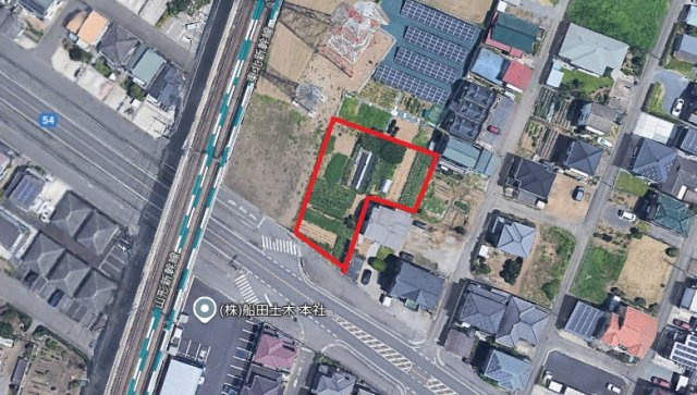 小山市大字間々田の土地図