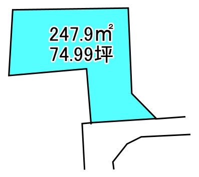 中萩町　売土地の土地図