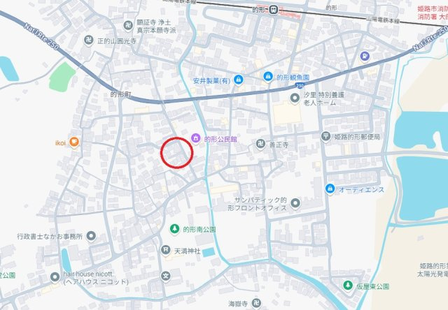 姫路市的形町的形　　山陽電鉄「的形駅」徒歩7分の地図