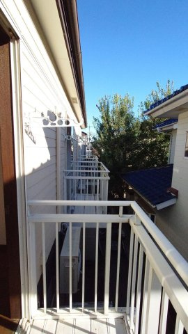 城北ハイツA・Bのバルコニー|A201 のお写真です