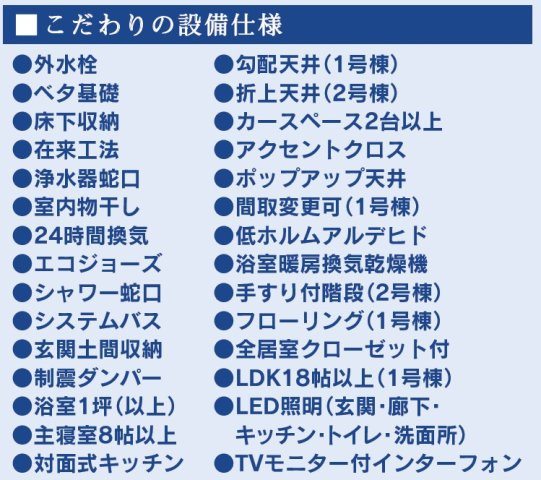 新築戸建・建売　東松山市新宿町　BLOOMING GARDEN　全2棟のその他