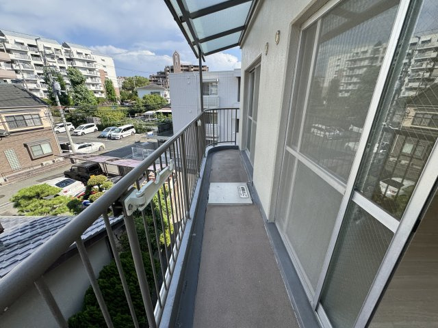 昌永ハイツのバルコニー