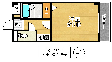 Ｍ’プラザ城東の間取り