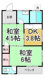 吉岡マンションの間取り