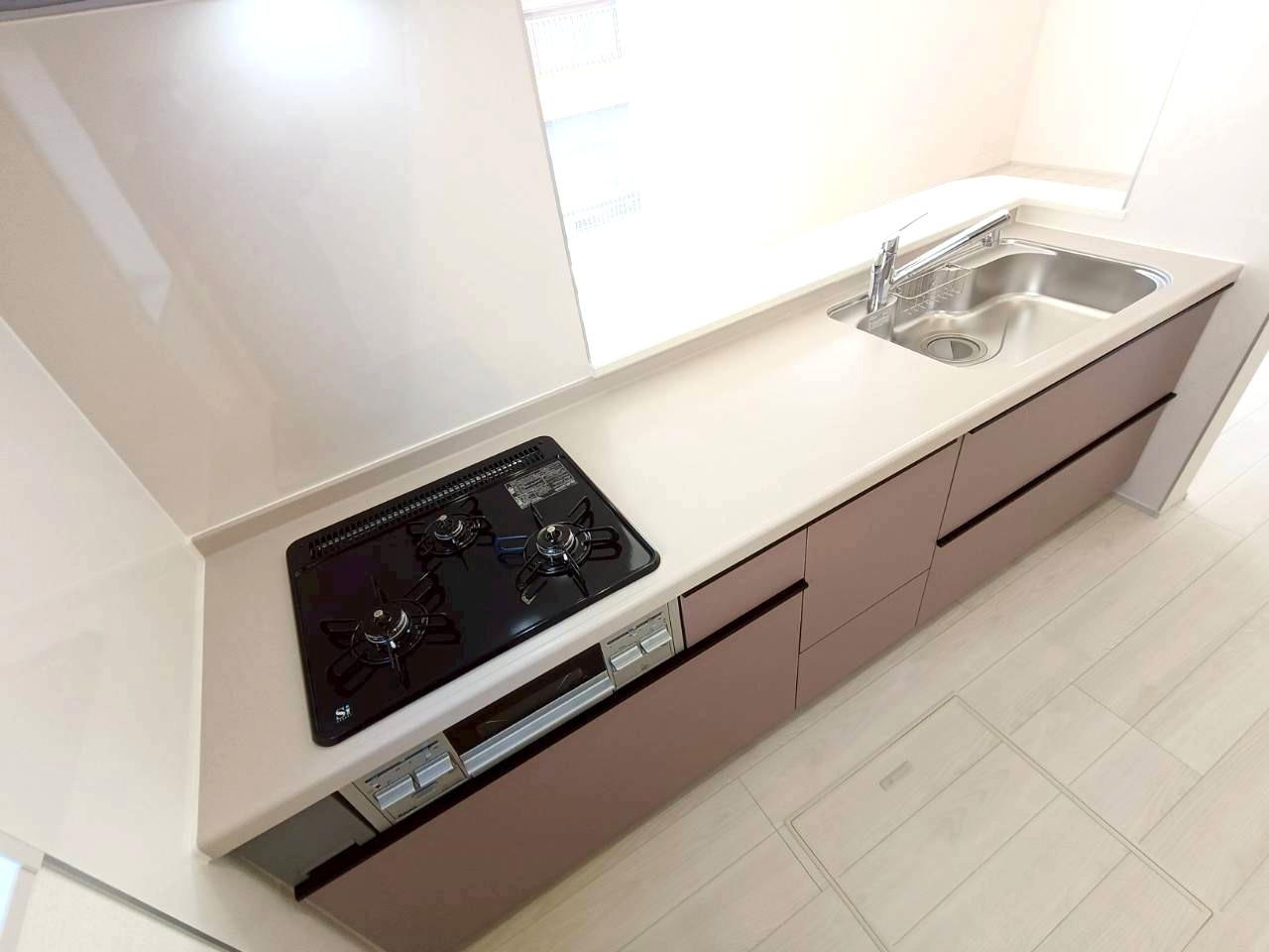 吉川市　上内川　新築戸建　全2棟のキッチン|施工例です