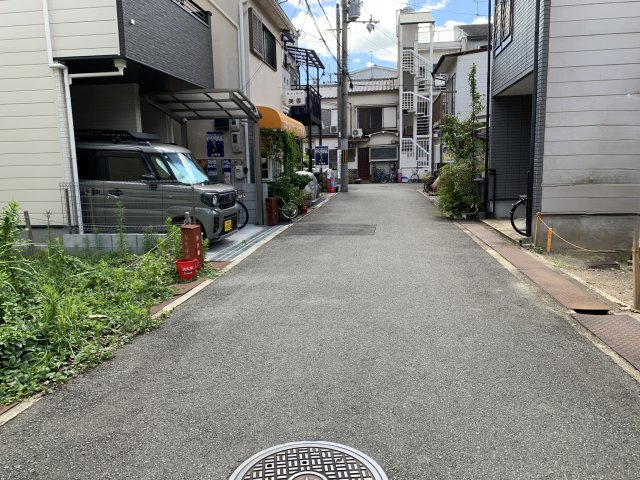 京都市左京区高野泉町　建築条件無土地の前面道路含む現地写真