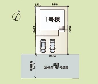 牛久市小坂町第6　新築戸建　の外観