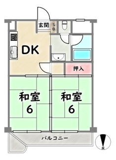 【間取り】 | 西京極ガーデンハイツ