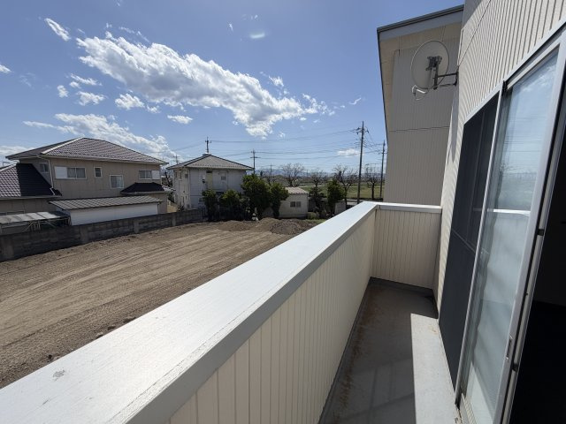 前橋市上佐鳥町　中古住宅のバルコニー|■南面バルコニー