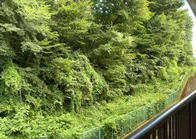 【展望】 | 八王子北野台パークホームズ | 眺望の良さを楽しめるダイニングキッチンで家族団らんの時間を過ごしてはいかがでしょうか。バルコニーから見える景色を家族で眺める時間は、時間が経つのを忘れてしまいそうですね。是非、現地を見に行きましょう！