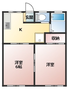 【間取り】 | コーポ小畑