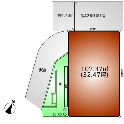 西東京市保谷町２丁目 西武新宿線 西武柳沢駅 売地の土地図