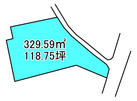 松原町　売土地の土地図